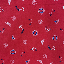 Load image into Gallery viewer, Red Anchor Cotton Poplin