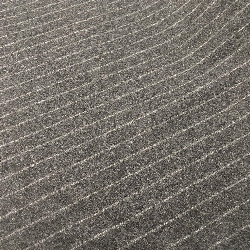 Charcoal Pinstripe Wool