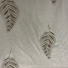 Load image into Gallery viewer, embroidered leaf fabric on a beige background