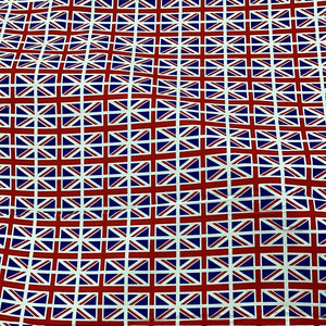 Union Jacks allover Cotton Poplin