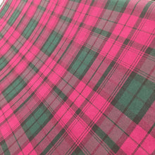 Load image into Gallery viewer, Poly Viscose Purple Tartan