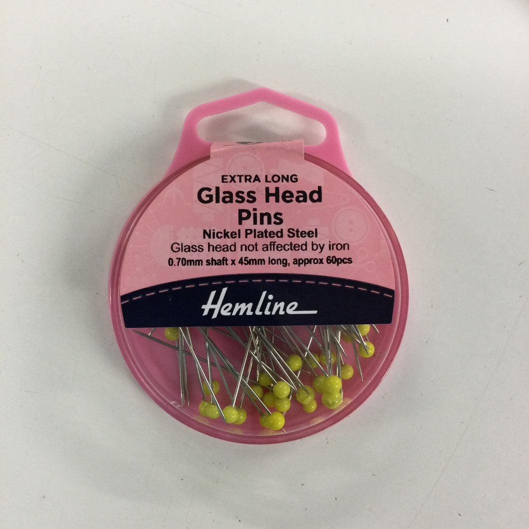 Extra Long Glass Head Pins