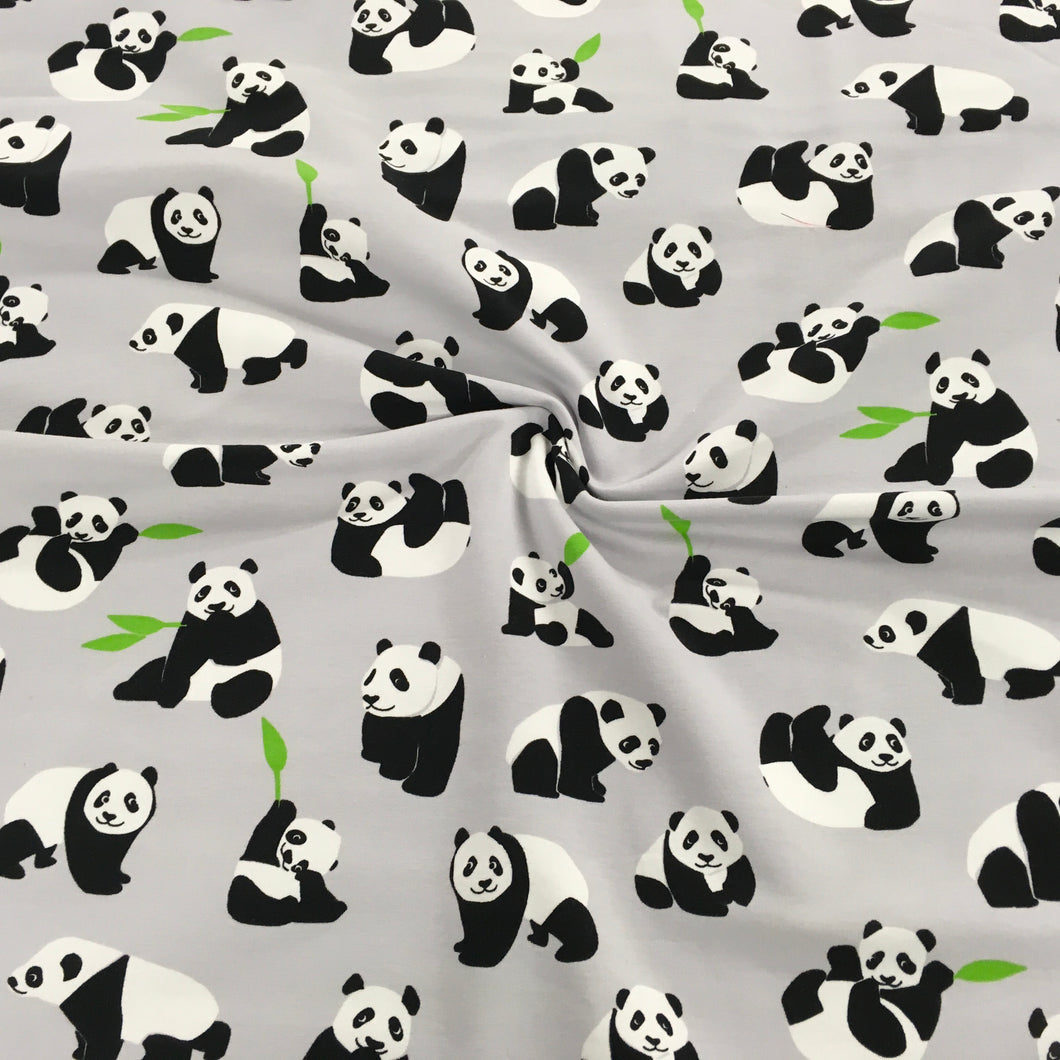 Grey panda Jersey Print