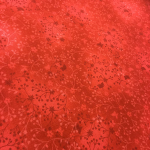 Red Flutter Cotton Print