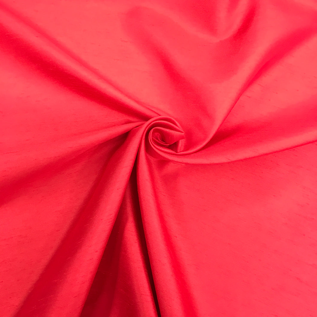 Red Satin Back Dupion