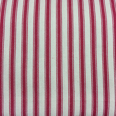 Red Canvas Ticking Stripes