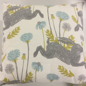Duckegg March Hare Cushion