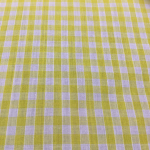 Yellow 1/4" Checks Gingham
