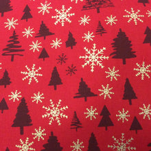 Load image into Gallery viewer, Red Trees Xmas Print