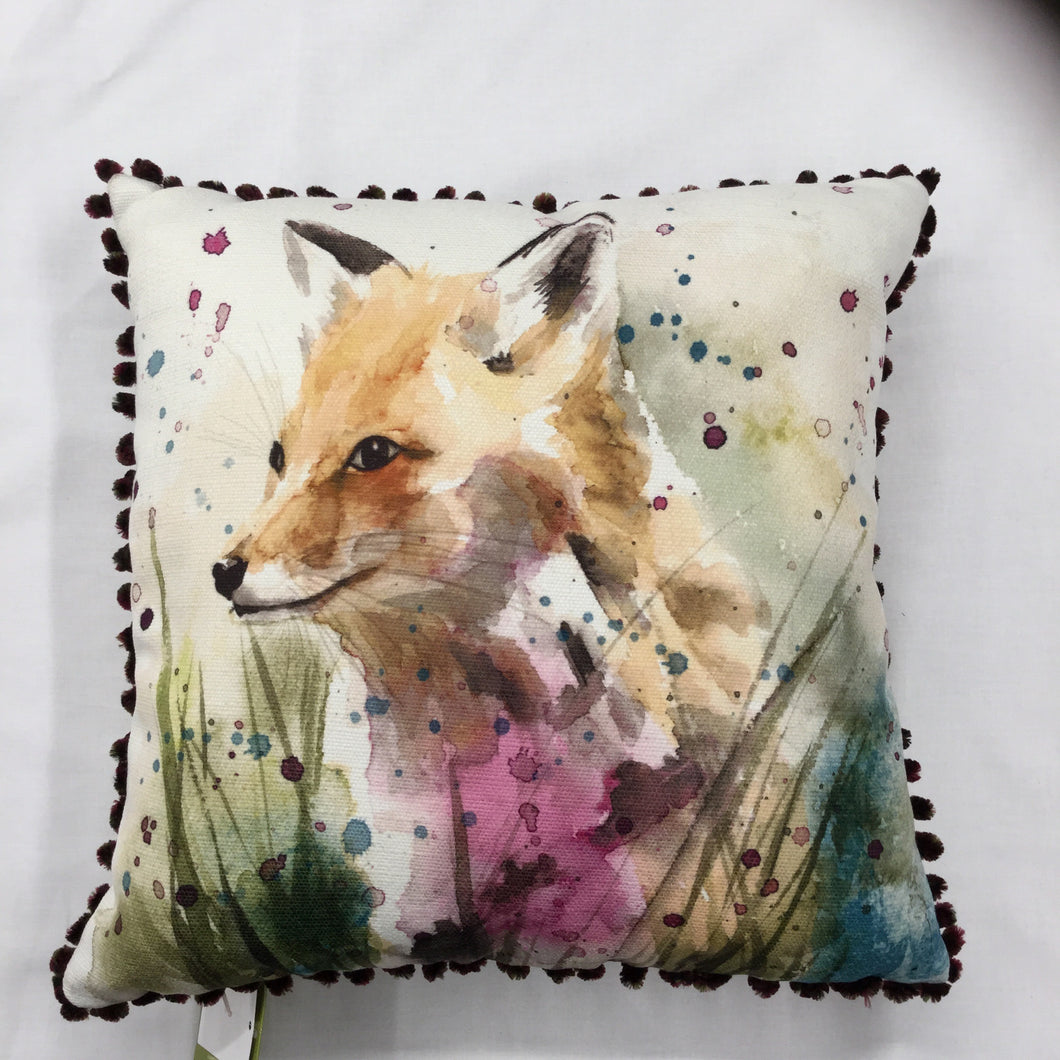 Fox Bobble Trim Cushion