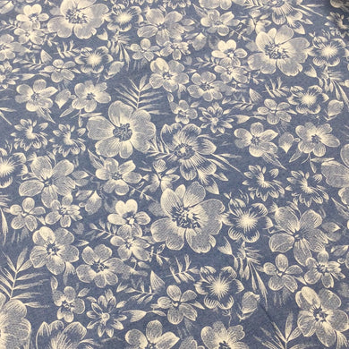 Denim Floral Print