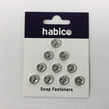 Load image into Gallery viewer, Snap fasteners silver 10mm