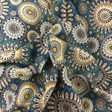 Load image into Gallery viewer, Blue steel Floral Viscose Print