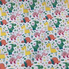 Load image into Gallery viewer, Dinosaurs Polycotton Print