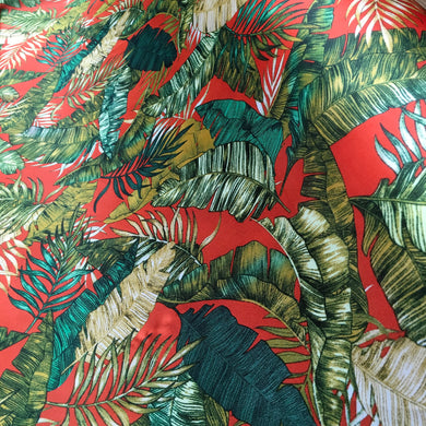 Multi Leaf Silky Satin