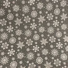 Load image into Gallery viewer, Grey Snowflake Xmas Print 🎄