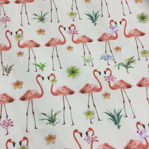 Flamingos Cotton Poplin