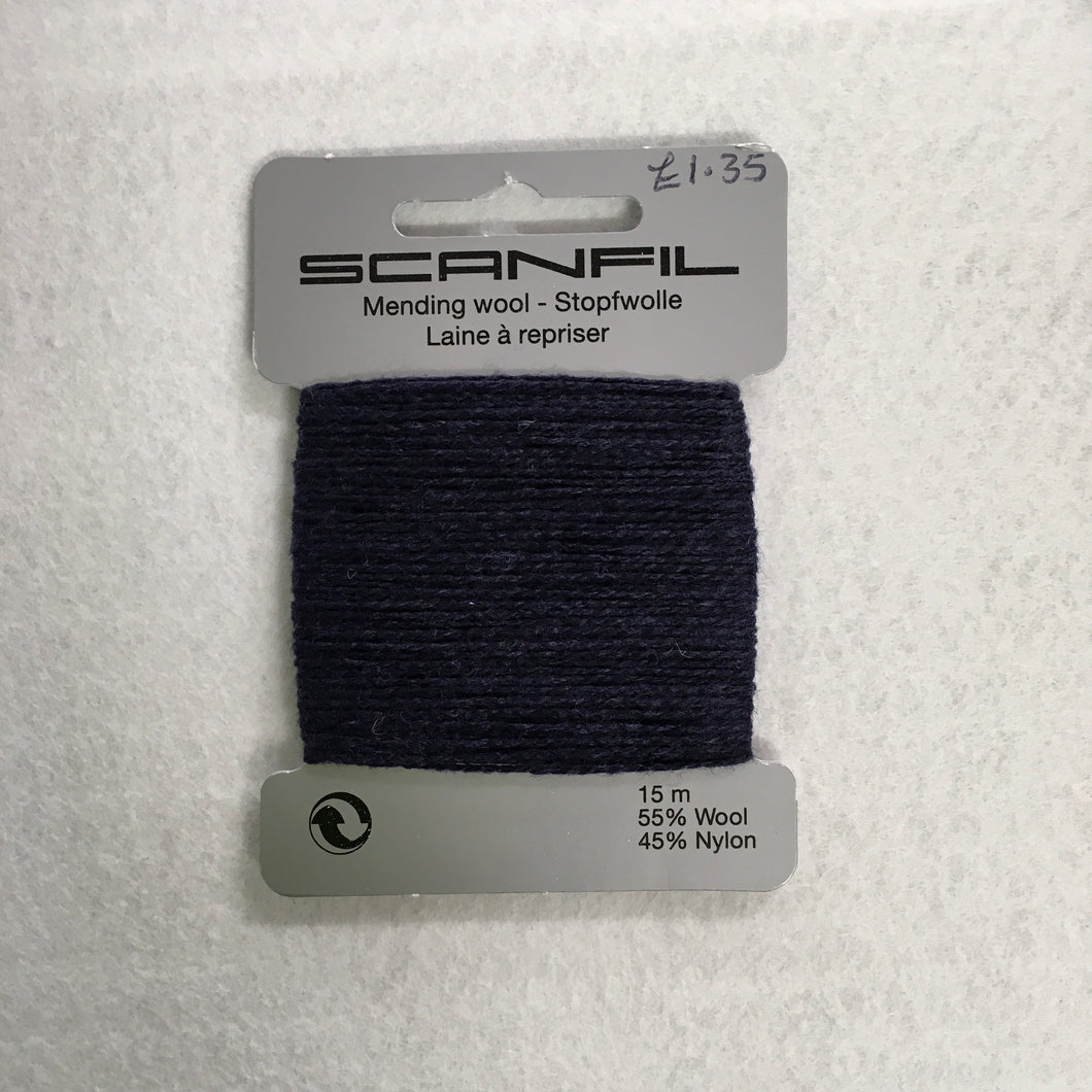 Navy Mending Wool