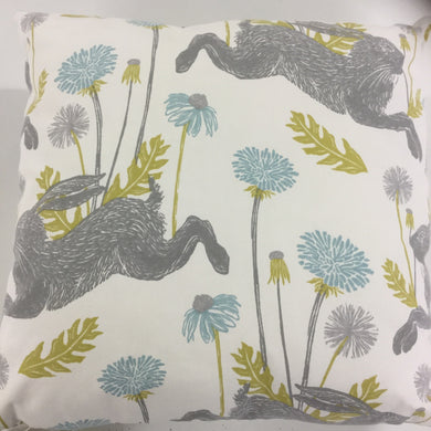 Duckegg March Hare Cushion