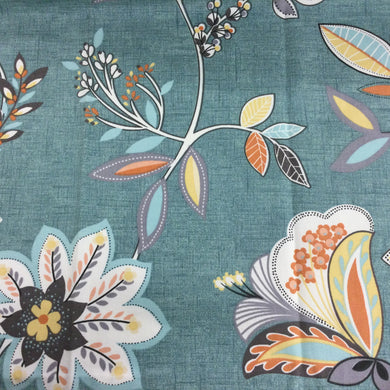 Octavia Teal/Spice (Mini Curtain)