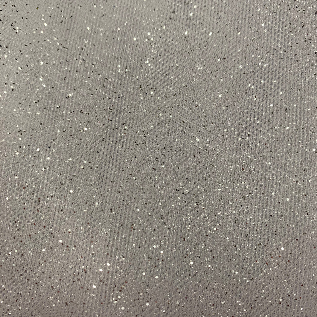 White Glitter Tulle