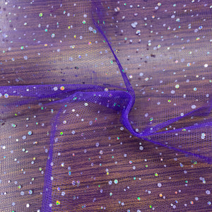 Purple Sequin Net