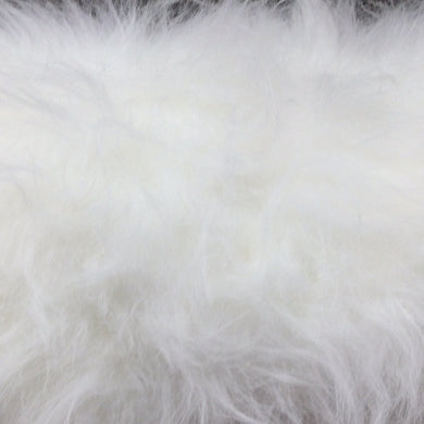 White Long Hair Fur Fabric