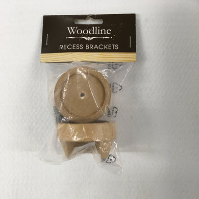 Light Oak Woodline Recess Bracket