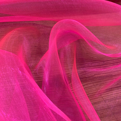 Pink Plain Organza