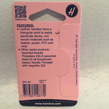 Load image into Gallery viewer, 3/7 Leather-PVC Vinyl Hemline Hand Needles