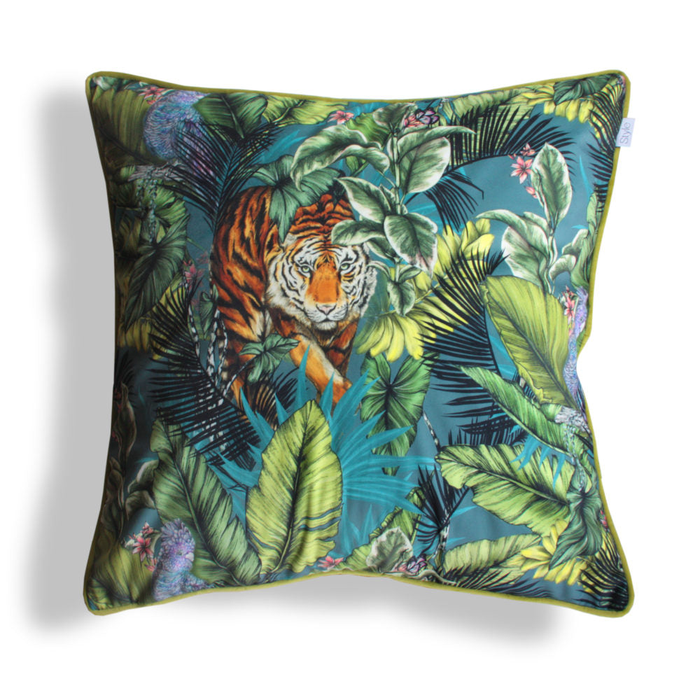 Bengal Tiger Twilight Filled Cushion