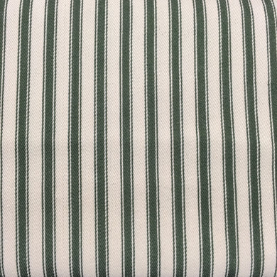 Olive Canvas Ticking Stripes