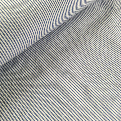 Cotton seersucker blue