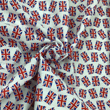 Load image into Gallery viewer, Union Jack flags Polycotton Print